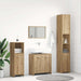 Set mobilier de baie, 4 piese, stejar artizanal, lemn prelucrat - WALTI WALTI