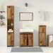 Set mobilier de baie, 4 piese, lemn vechi, lemn prelucrat - WALTI WALTI