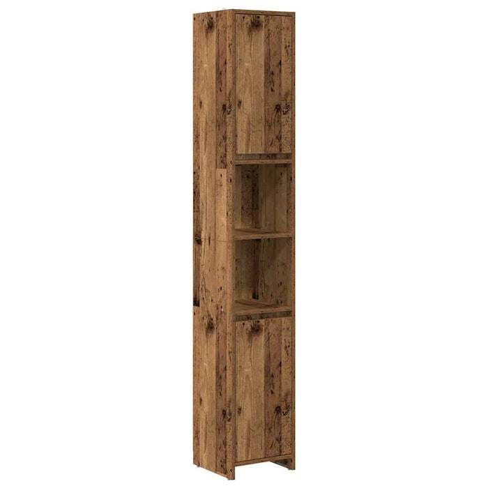 Set mobilier de baie, 4 piese, lemn vechi, lemn prelucrat - WALTI WALTI