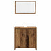 Set mobilier de baie, 4 piese, lemn vechi, lemn prelucrat - WALTI WALTI