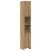 Set mobilier de baie, 4 piese, stejar artizanal, lemn prelucrat - WALTI WALTI