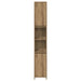 Set mobilier de baie, 4 piese, stejar artizanal, lemn prelucrat - WALTI WALTI