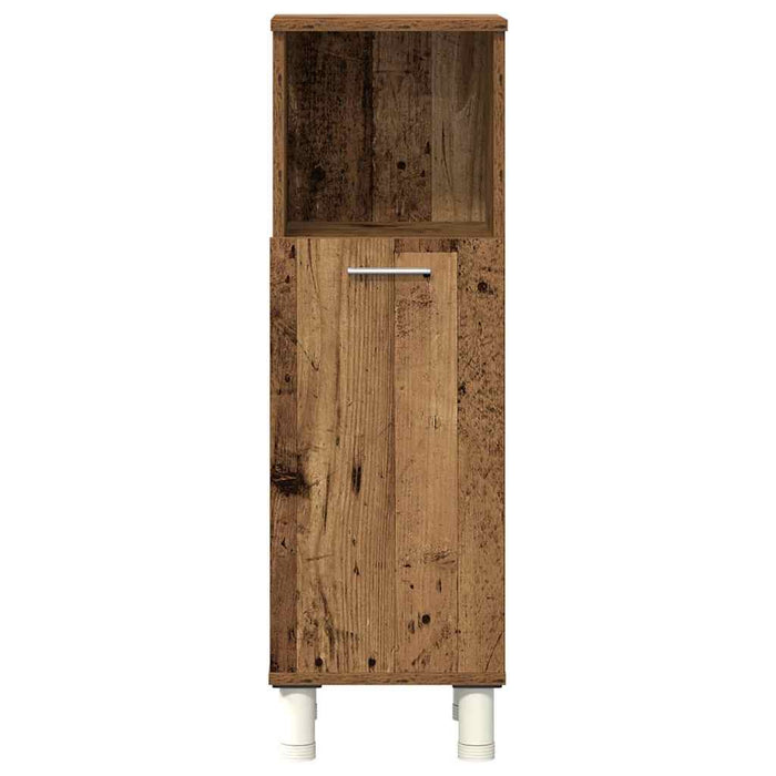 Set mobilier de baie, 4 piese, lemn vechi, lemn prelucrat - WALTI WALTI