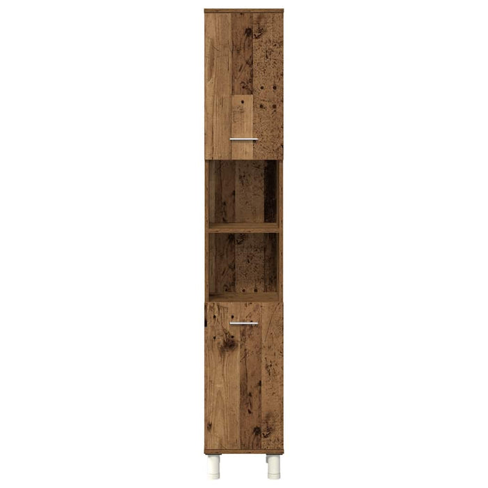 Set mobilier de baie, 4 piese, lemn vechi, lemn prelucrat - WALTI WALTI