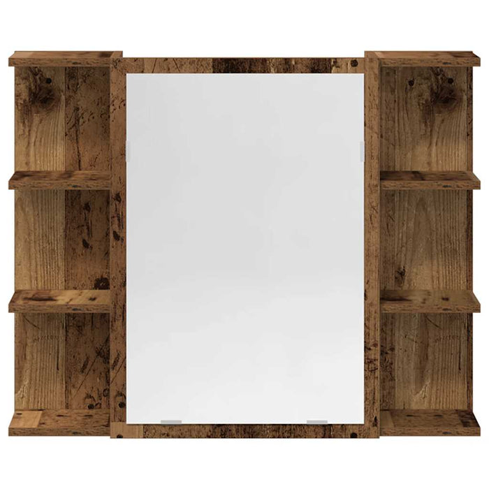 Set mobilier de baie, 4 piese, lemn vechi, lemn prelucrat - WALTI WALTI