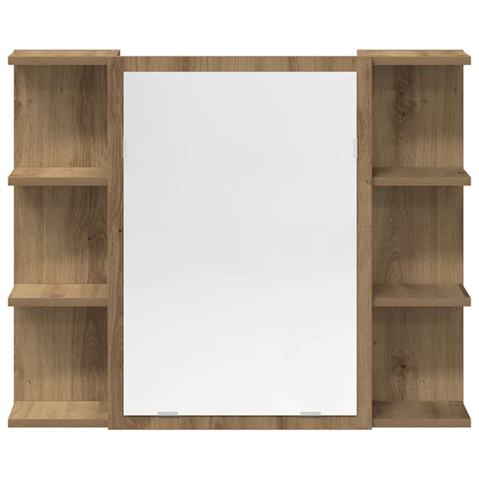 Set mobilier de baie, 4 piese, stejar artizanal, lemn prelucrat - WALTI WALTI