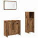 Set mobilier de baie, 3 piese, lemn vechi, lemn prelucrat - WALTI WALTI