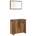Set mobilier de baie, 3 piese, lemn vechi, lemn prelucrat - WALTI WALTI