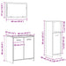 Set mobilier de baie, 3 piese, lemn vechi, lemn prelucrat - WALTI WALTI