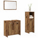 Set mobilier de baie, 3 piese, lemn vechi, lemn prelucrat - WALTI WALTI