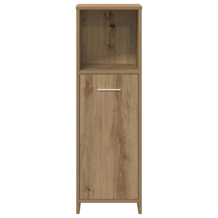 Set mobilier de baie, 3 piese, stejar artizanal, lemn prelucrat - WALTI WALTI