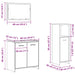 Set mobilier de baie, 3 piese, stejar artizanal, lemn prelucrat - WALTI WALTI