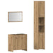 Set mobilier de baie, 3 piese, stejar artizanal, lemn prelucrat - WALTI WALTI