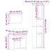 Set mobilier de baie, 3 piese, stejar artizanal, lemn prelucrat - WALTI WALTI