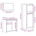 Set mobilier de baie, 3 piese, lemn vechi, lemn prelucrat - WALTI WALTI