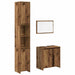 Set mobilier de baie, 3 piese, lemn vechi, lemn prelucrat - WALTI WALTI