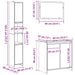 Set mobilier de baie, 3 piese, lemn vechi, lemn prelucrat - WALTI WALTI