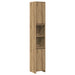Set mobilier de baie, 3 piese, stejar artizanal, lemn prelucrat - WALTI WALTI
