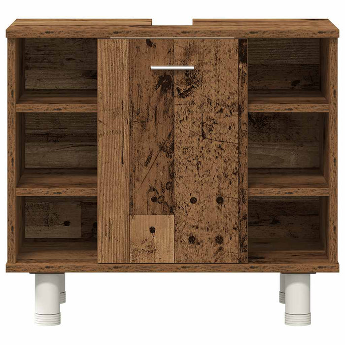 Set mobilier de baie, 3 piese, lemn vechi, lemn prelucrat WALTI
