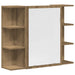 Set mobilier de baie, 3 piese, stejar artizanal, lemn prelucrat - WALTI WALTI