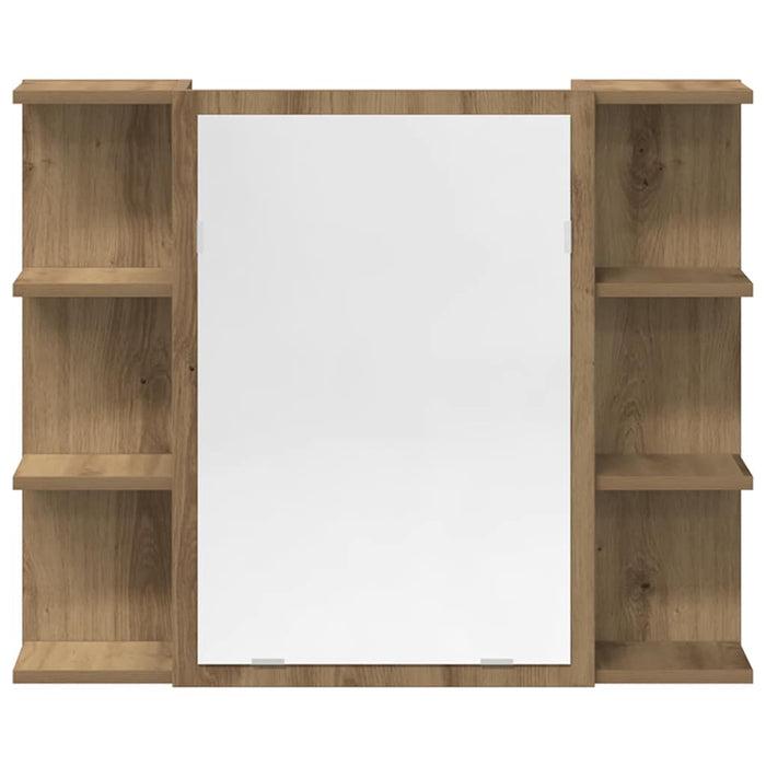 Set mobilier de baie, 3 piese, stejar artizanal, lemn prelucrat - WALTI WALTI