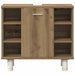 Set mobilier de baie, 3 piese, stejar artizanal, lemn prelucrat - WALTI WALTI
