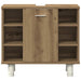 Set mobilier de baie, 3 piese, stejar artizanal, lemn prelucrat - WALTI WALTI