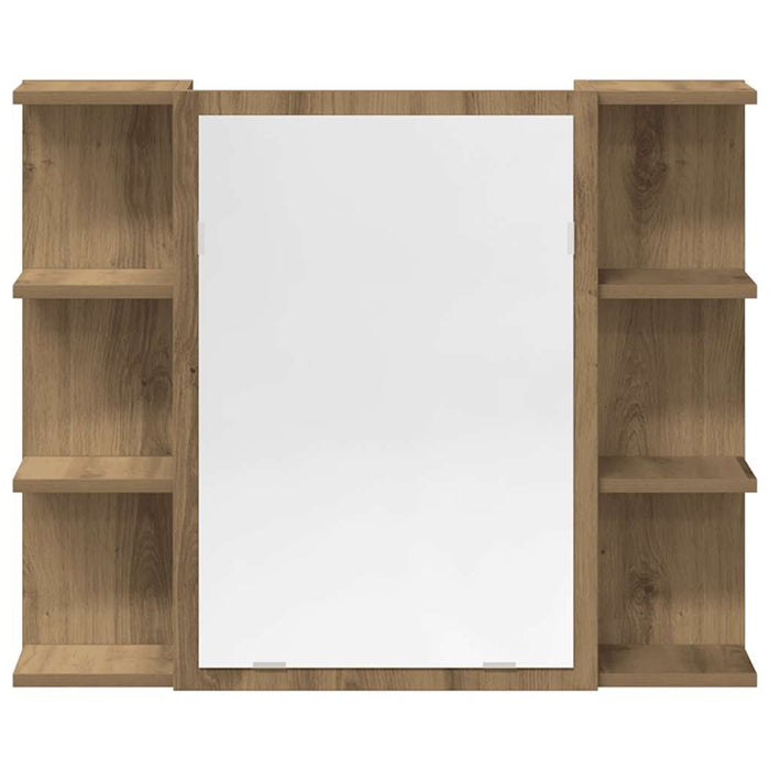 Set mobilier de baie, 3 piese, stejar artizanal, lemn prelucrat - WALTI WALTI