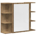 Set mobilier de baie, 3 piese, stejar artizanal, lemn prelucrat - WALTI WALTI
