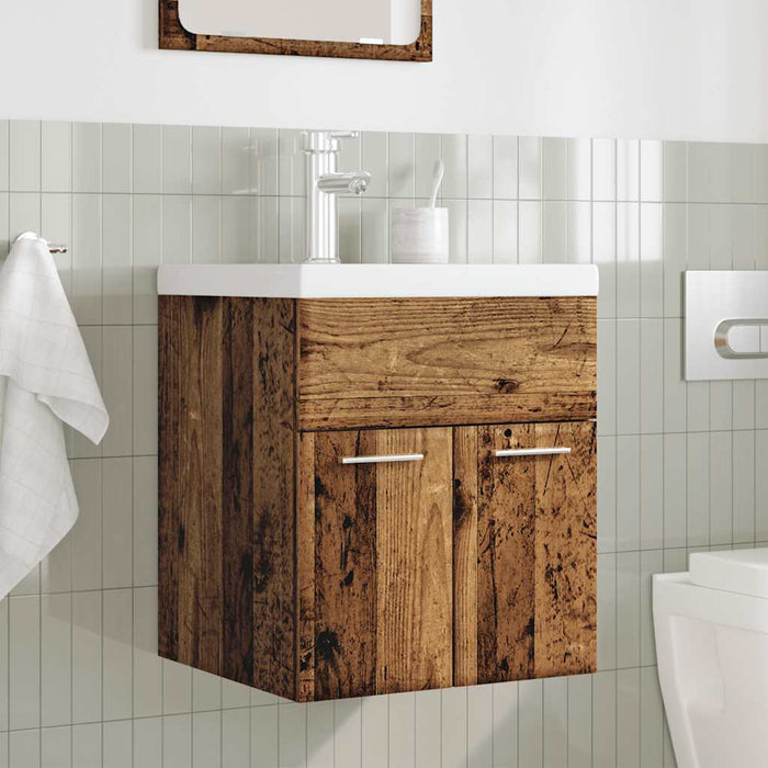 Set mobilier de baie, 2 piese, lemn vechi, lemn prelucrat - WALTI WALTI