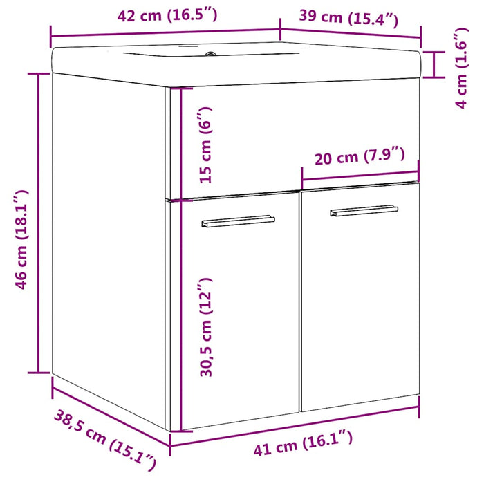 Set mobilier de baie, 2 piese, lemn vechi, lemn prelucrat - WALTI WALTI