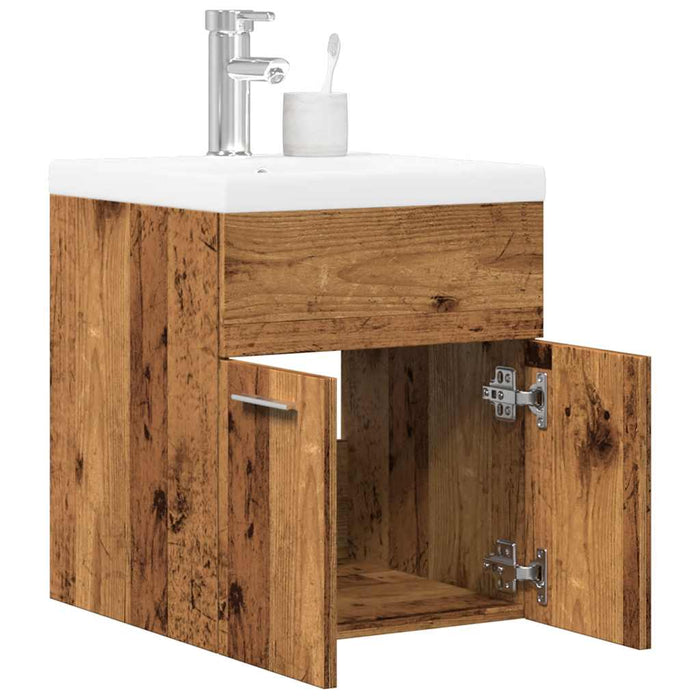 Set mobilier de baie, 2 piese, lemn vechi, lemn prelucrat - WALTI WALTI
