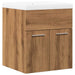 Set mobilier de baie, 2 piese, stejar artizanal, lemn prelucrat - WALTI WALTI