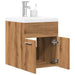Set mobilier de baie, 2 piese, stejar artizanal, lemn prelucrat - WALTI WALTI
