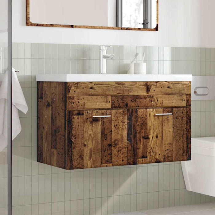 Set mobilier de baie, 2 piese, lemn vechi, lemn prelucrat - WALTI WALTI