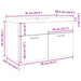 Set mobilier de baie, 2 piese, lemn vechi, lemn prelucrat - WALTI WALTI