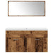 Set mobilier de baie, 3 piese, lemn vechi, lemn prelucrat - WALTI WALTI