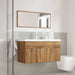 Set mobilier de baie, 3 piese, stejar artizanal, lemn prelucrat - WALTI WALTI