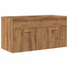 Set mobilier de baie, 3 piese, stejar artizanal, lemn prelucrat - WALTI WALTI