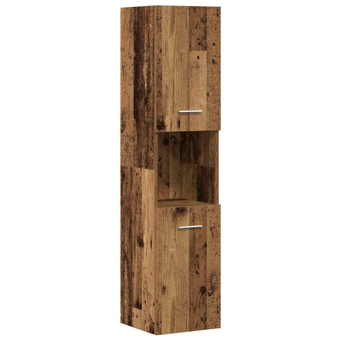 Set mobilier de baie, 3 piese, lemn vechi, lemn prelucrat - WALTI WALTI