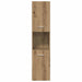Set mobilier de baie, 3 piese, stejar artizanal, lemn prelucrat - WALTI WALTI
