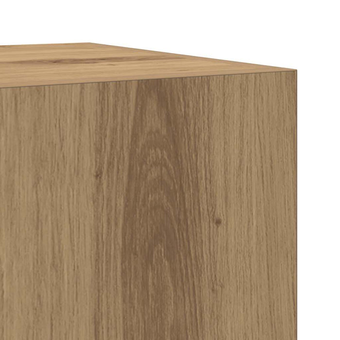 Set mobilier de baie, 3 piese, stejar artizanal, lemn prelucrat - WALTI WALTI
