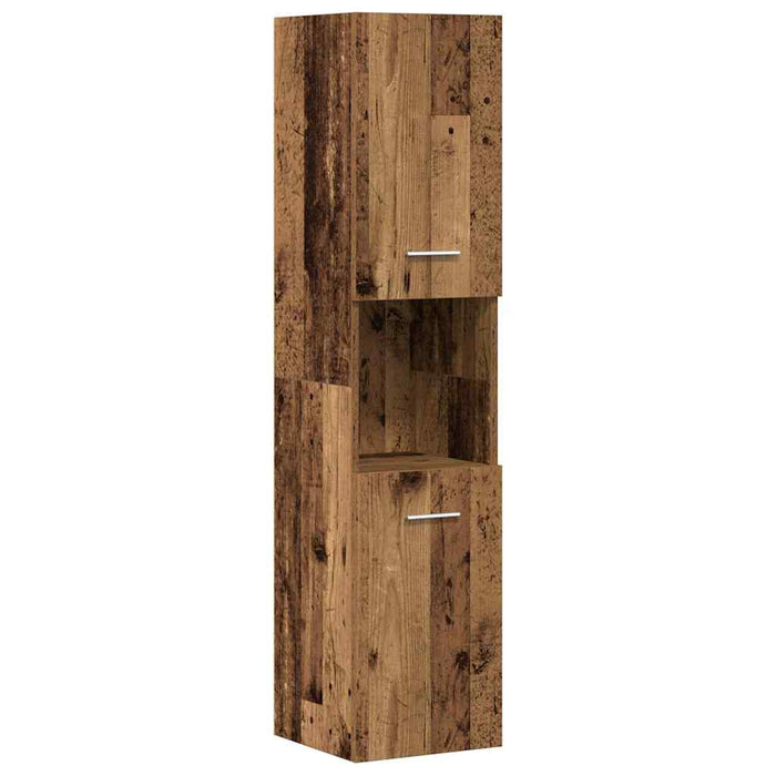 Set mobilier de baie, 4 piese, lemn vechi, lemn prelucrat WALTI