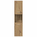 Set mobilier de baie, 4 piese, stejar artizanal, lemn prelucrat - WALTI WALTI