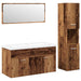 Set mobilier de baie, 4 piese, lemn vechi, lemn prelucrat - WALTI WALTI