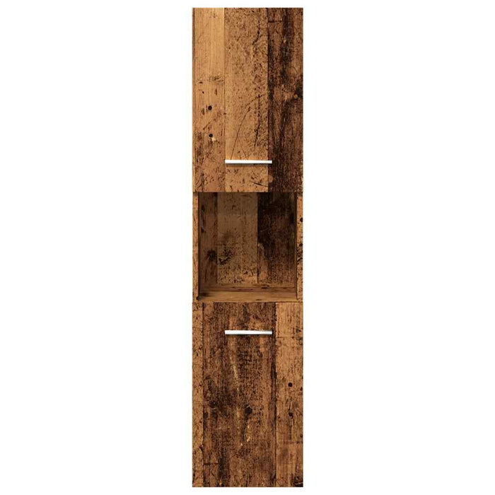 Set mobilier de baie, 4 piese, lemn vechi, lemn prelucrat - WALTI WALTI