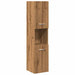 Set mobilier de baie, 4 piese, stejar artizanal, lemn prelucrat - WALTI WALTI