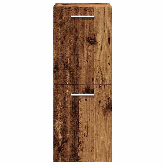 Set mobilier de baie, 4 piese, lemn vechi, lemn prelucrat WALTI