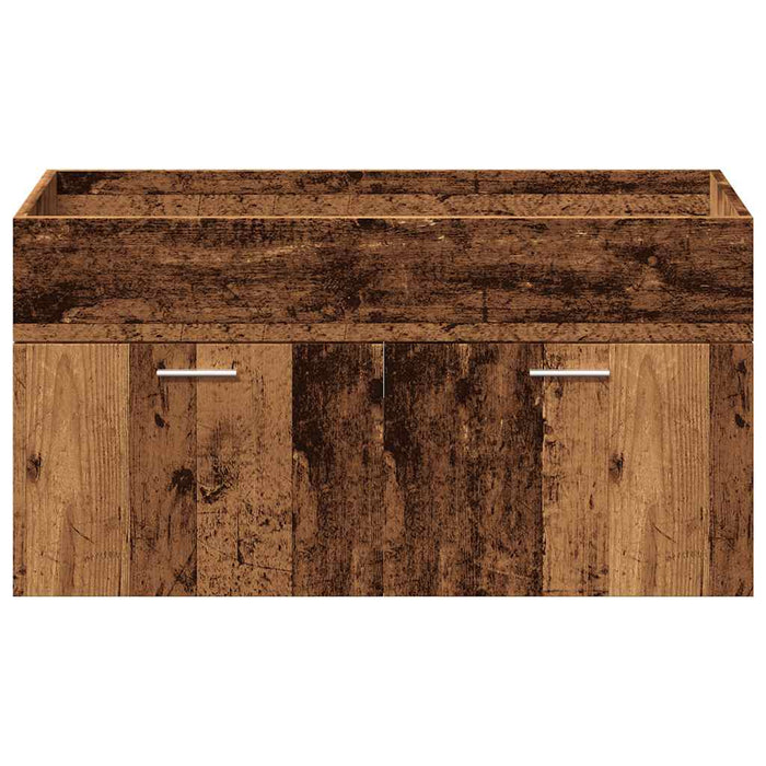 Set mobilier de baie, 4 piese, lemn vechi, lemn prelucrat WALTI