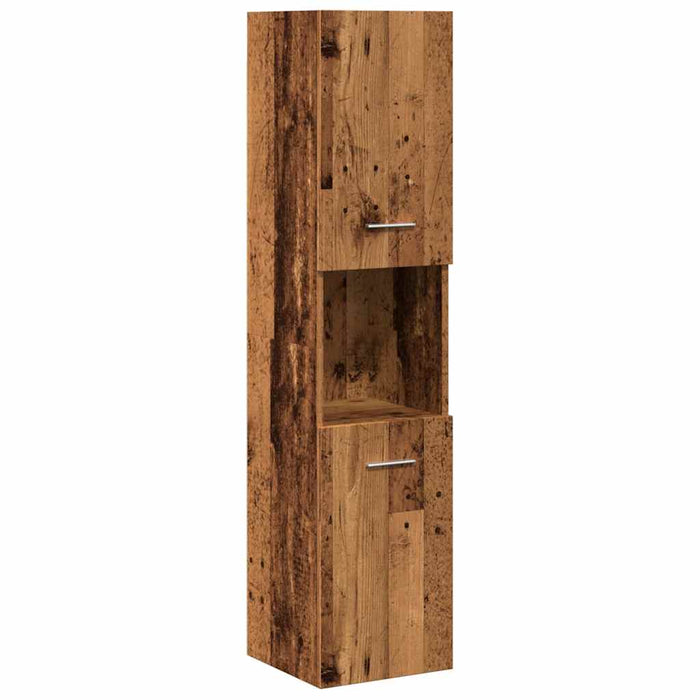 Set mobilier de baie, 5 piese, lemn vechi, lemn prelucrat - WALTI WALTI